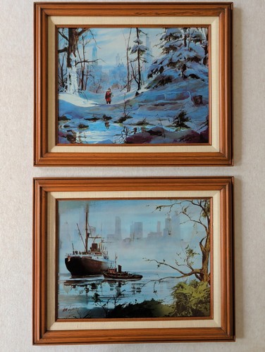 Pair vtg tom lynch signed - pair,